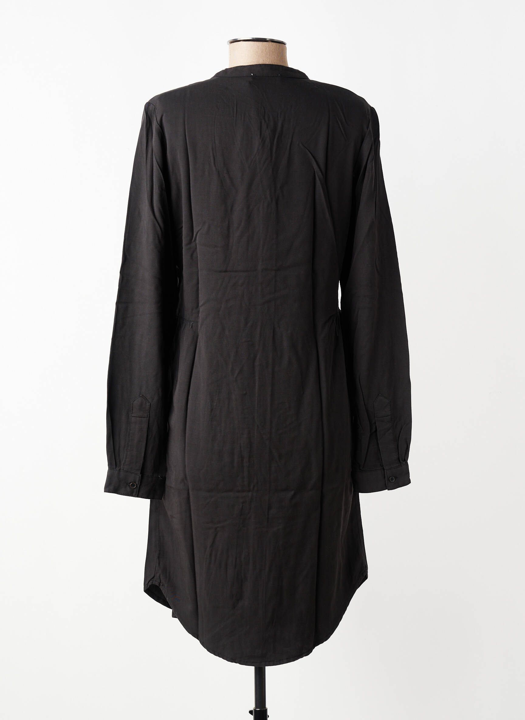Rochie midi mâneci lungi mâneci lungi negru GEISHA femeie
