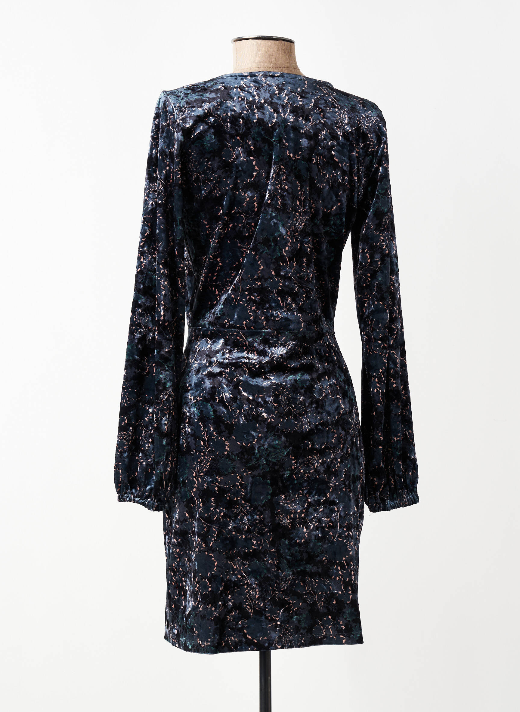 Rochie midi mâneci lungi mâneci lungi albastru GARCIA femeie