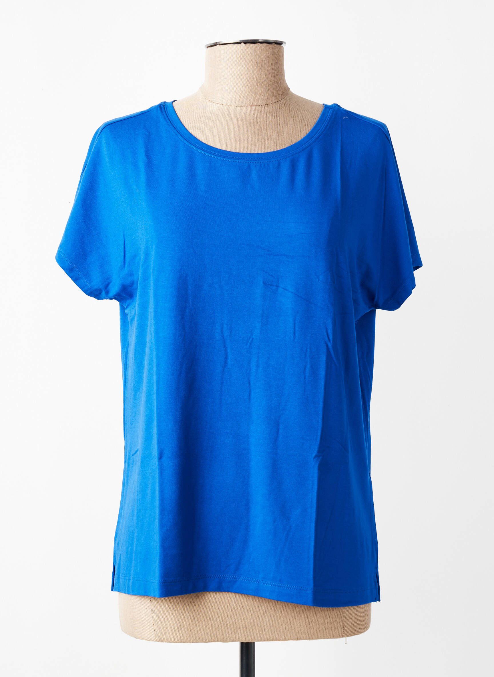 Tricou croială dreaptă mâneci scurte albastru STREET ONE femeie
