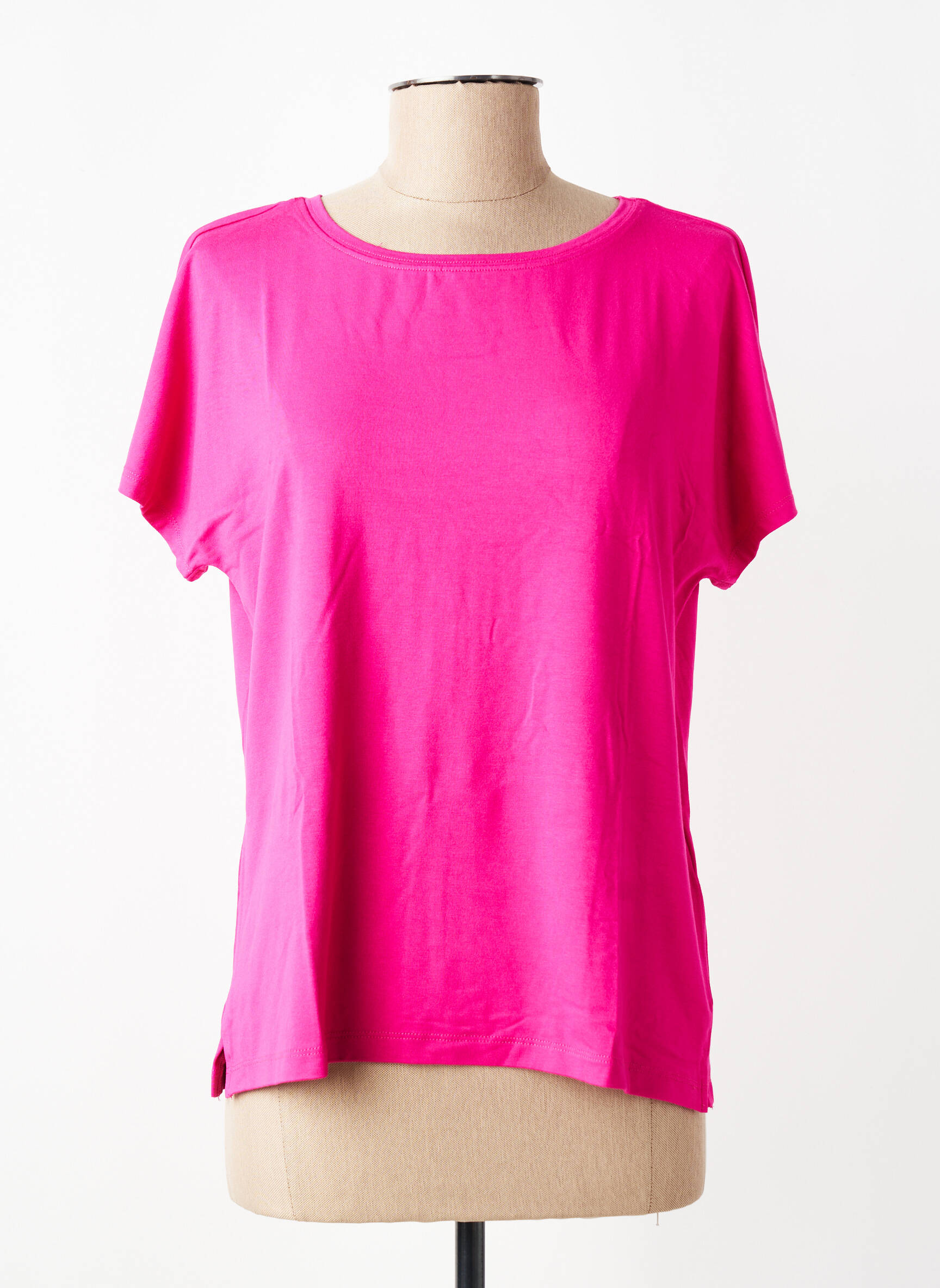 Tricou croială dreaptă mâneci scurte roz STREET ONE femeie
