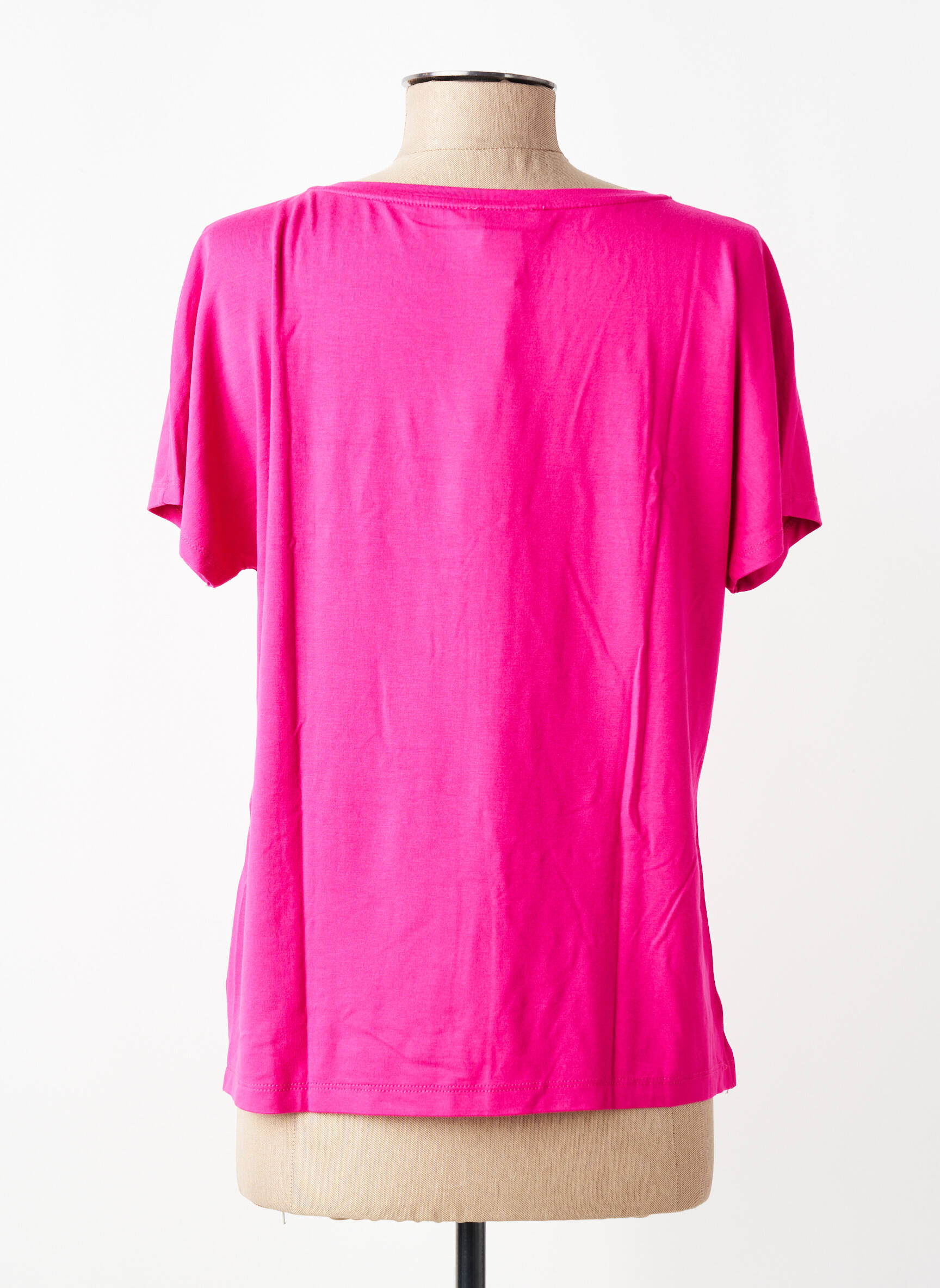 Tricou croială dreaptă mâneci scurte roz STREET ONE femeie