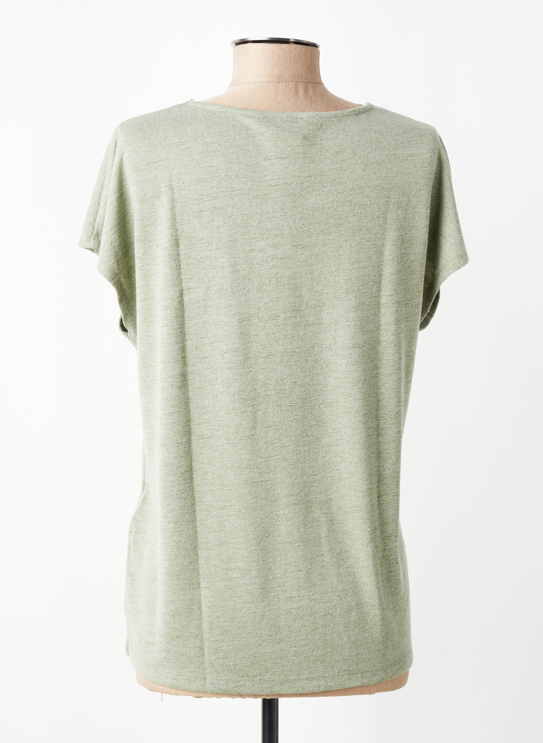 Tricou croială dreaptă mâneci scurte verde STREET ONE femeie
