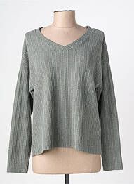 Top elasticitate mâneci lungi verde SOYACONCEPT femeie