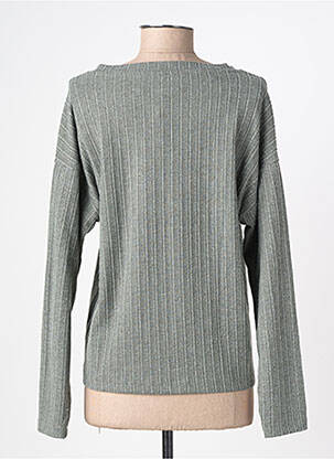 Top elasticitate mâneci lungi verde SOYACONCEPT femeie
