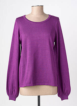 Pulover elasticitate mâneci lungi violet GEISHA femeie