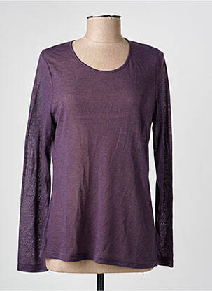 Tricou mâneci lungi mâneci lungi violet PAUSE CAFE femeie