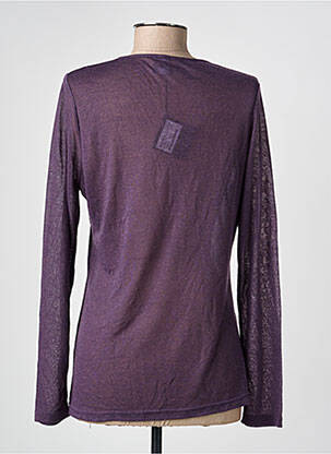 Tricou mâneci lungi mâneci lungi violet PAUSE CAFE femeie