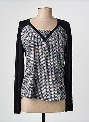 Tricou mâneci lungi mâneci lungi negru PAUPORTÉ femeie