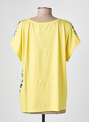 Tricou imprimeu fantezie mâneci scurte galben RABE femeie