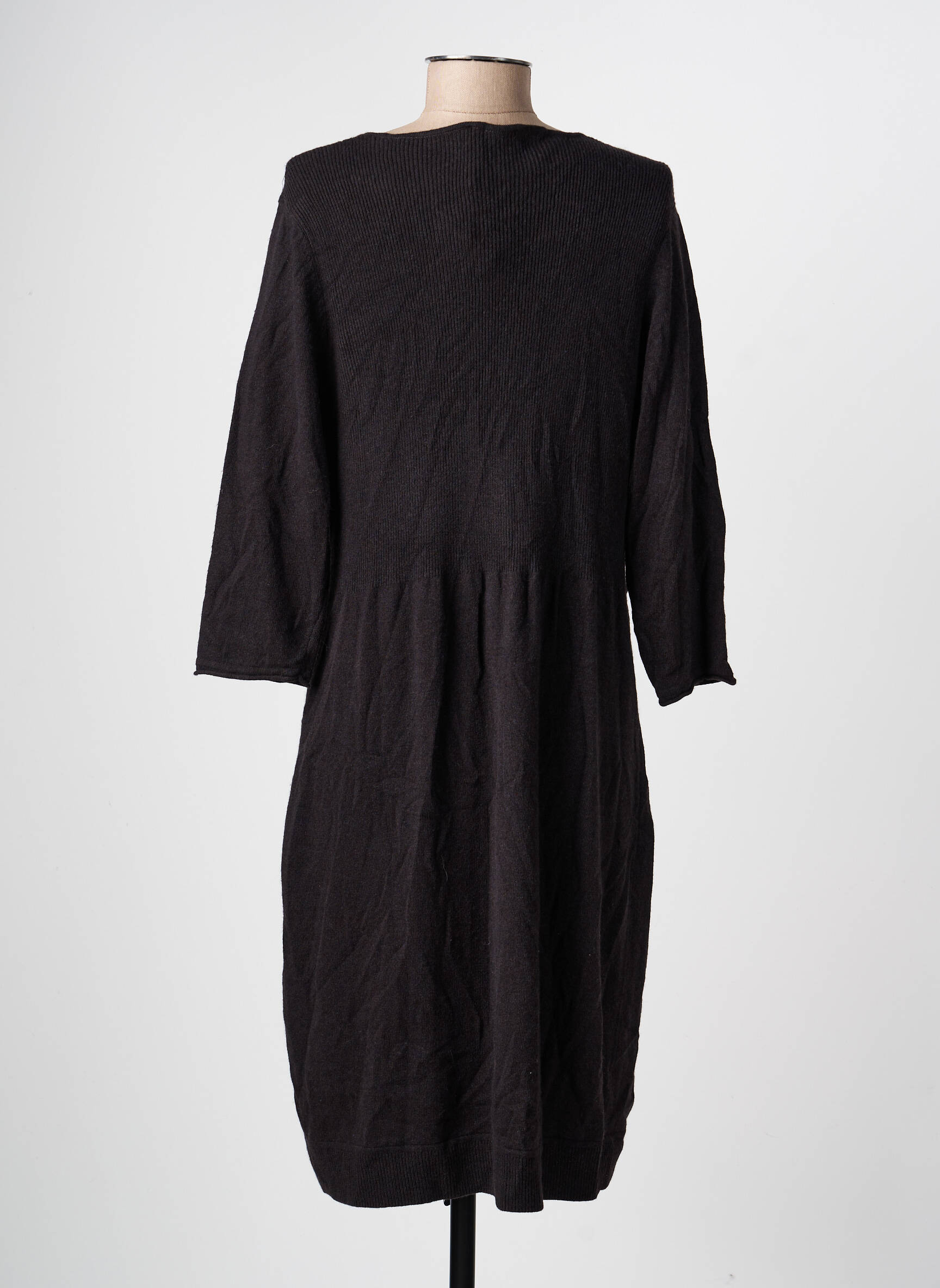 Rochie pulover guler în v mâneci lungi negru OLSEN femeie