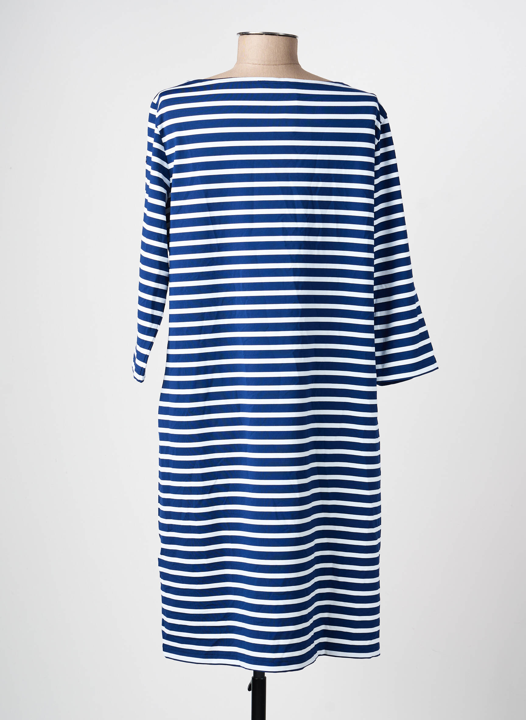 Rochie midi mâneci 3/4 mâneci 3/4 albastru ARMOR LUX femeie