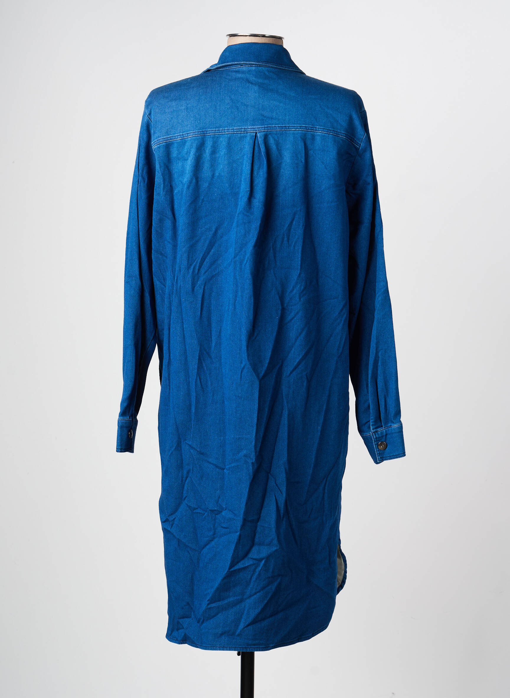 Rochie midi mâneci lungi mâneci lungi albastru OLSEN femeie