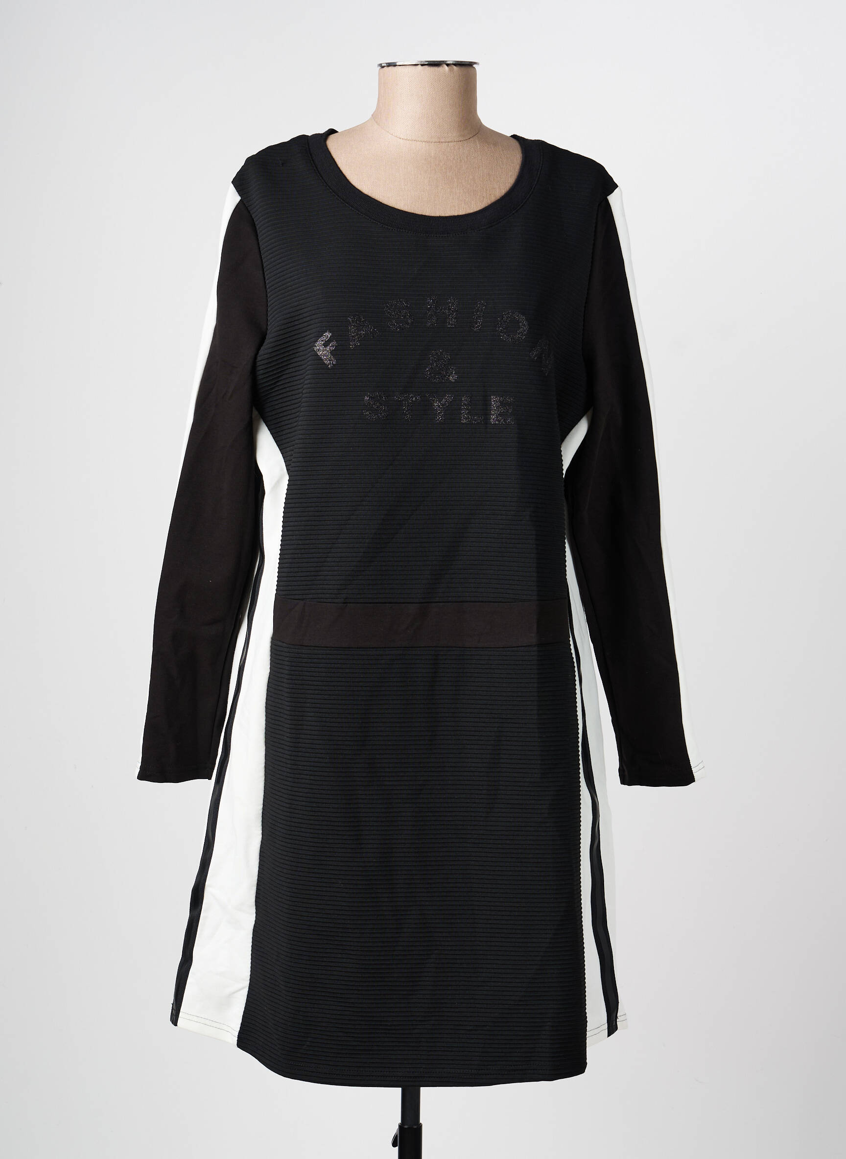 Rochie midi mâneci lungi mâneci lungi negru TUZZI femeie