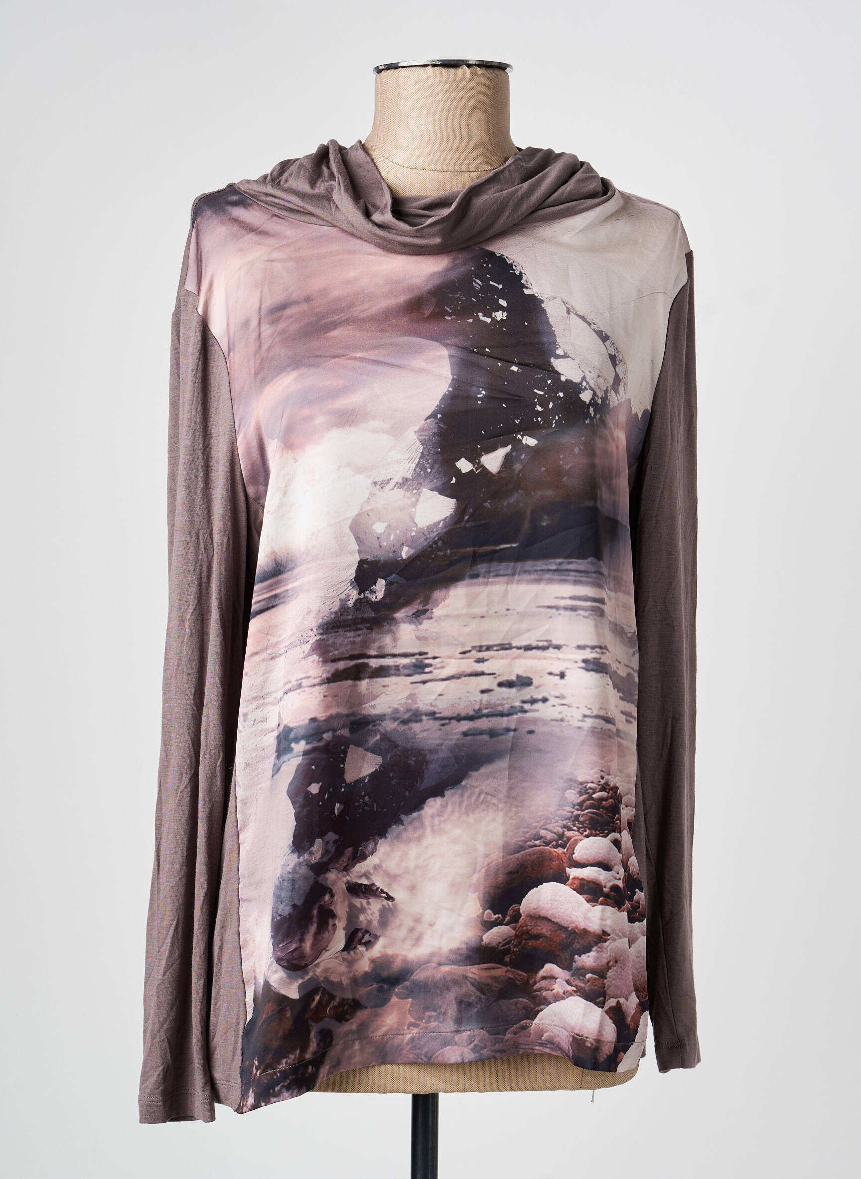 Tricou mâneci lungi mâneci lungi maro OLSEN femeie