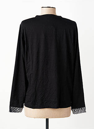 Tricou mâneci lungi mâneci lungi negru PAUPORTÉ femeie