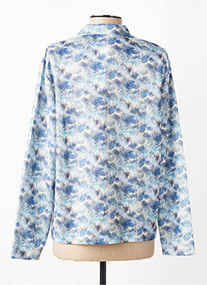 Cămașă imprimeu fantezie mâneci lungi albastru GRIFFON femeie