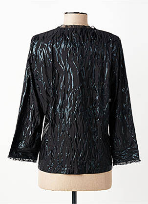 Top elasticitate mâneci lungi negru PAUPORTÉ femeie