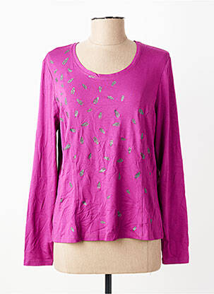 Tricou mâneci lungi mâneci lungi violet PAUPORTÉ femeie