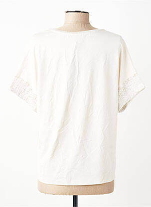 Tricou croială dreaptă mâneci scurte bej RABE femeie