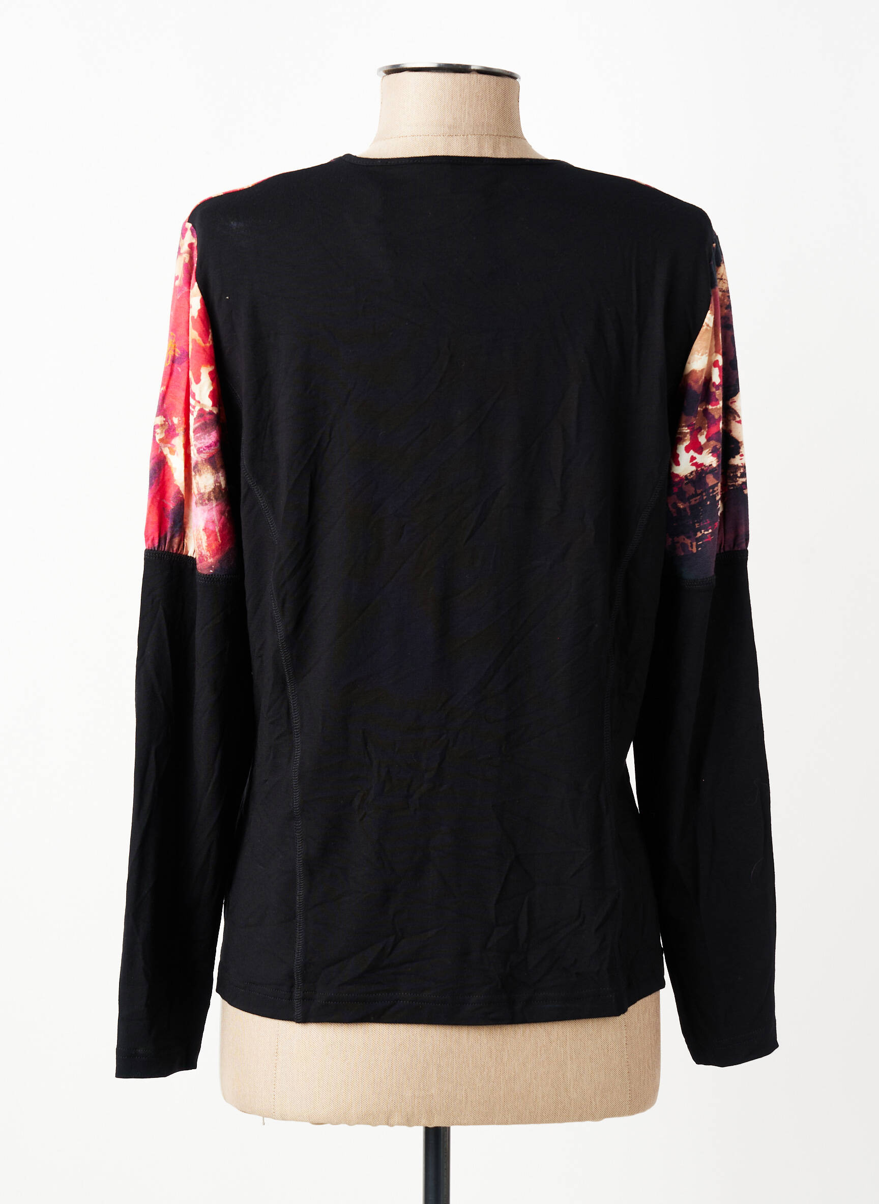 Tricou mâneci lungi mâneci lungi negru PAUPORTÉ femeie