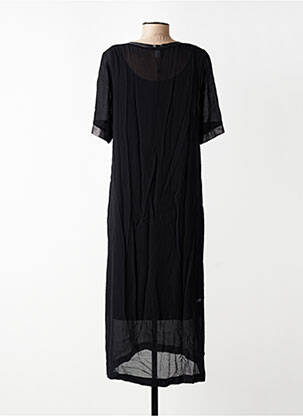 Rochie lungă mâneci scurte mâneci scurte negru QUÉ femeie