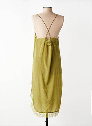 Rochie midi țesătură crep bretele subțiri verde CHICOSOLEIL femeie