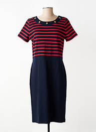 Rochie midi mâneci scurte mâneci scurte albastru ALEXANDER & JACOB femeie