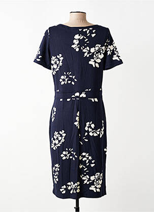 Rochie midi imprimeu floral mâneci scurte albastru ALEXANDER & JACOB femeie