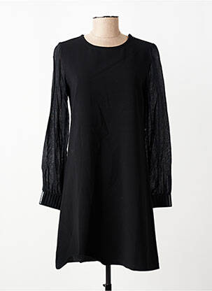 Rochie scurtă mâneci lungi mâneci lungi negru SEMIOLOGY femeie