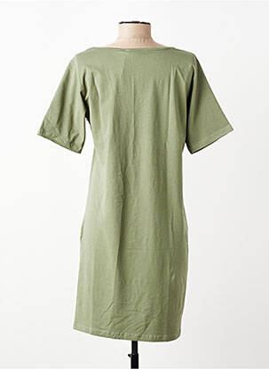 Rochie scurtă mâneci scurte mâneci scurte verde închis M.X.O femeie