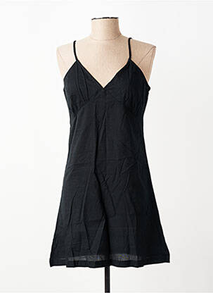 Rochie scurtă croială cambrată bretele subțiri negru CHICOSOLEIL femeie