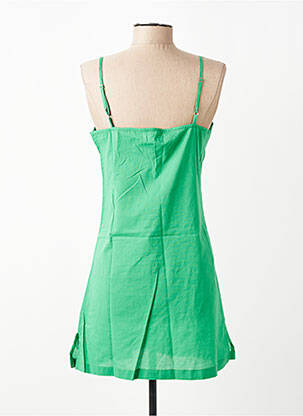 Rochie scurtă croială cambrată bretele subțiri verde CHICOSOLEIL femeie