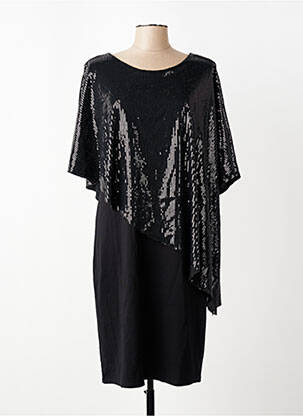 Rochie midi mâneci scurte mâneci scurte negru ONE O ONE femeie