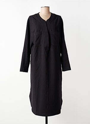 Rochie midi mâneci lungi mâneci lungi negru SEMIOLOGY femeie