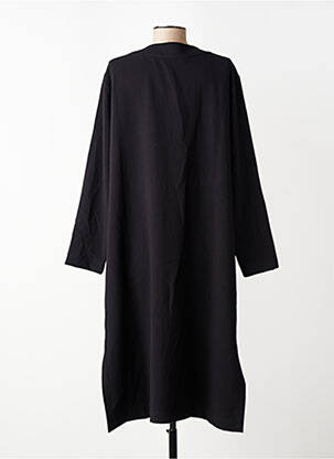 Rochie midi mâneci lungi mâneci lungi negru SEMIOLOGY femeie