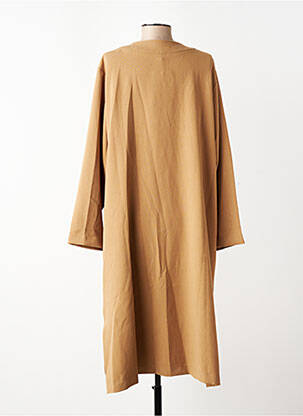 Rochie midi mâneci lungi mâneci lungi bej SEMIOLOGY femeie