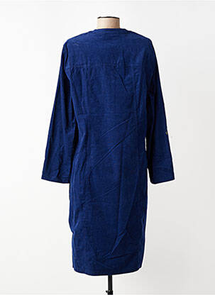 Rochie midi mâneci lungi mâneci lungi albastru SIGNATURE femeie