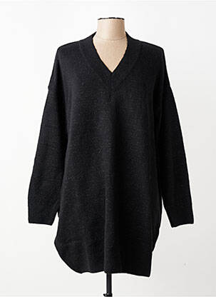 Pulover tunică elasticitate mâneci lungi negru MAT. femeie
