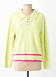 Pulover croială dreaptă mâneci lungi verde ADORE femeie