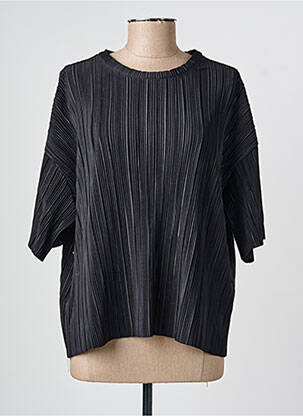 Top elasticitate mâneci scurte negru ONLY femeie