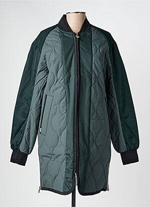 Parka închidere cu fermoar pe față fără glugă verde MOS MOSH femeie