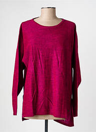 Pulover guler rotund mâneci lungi violet AGATHE & LOUISE femeie
