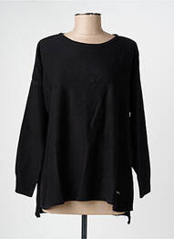 Pulover guler rotund mâneci lungi negru AGATHE & LOUISE femeie
