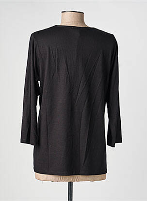 Top croială cambrată mâneci lungi negru GABRIELLA femeie