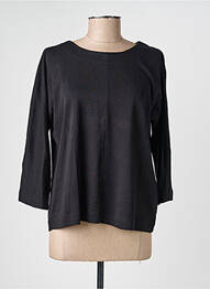 Top guler rotund mâneci lungi negru MXO femeie