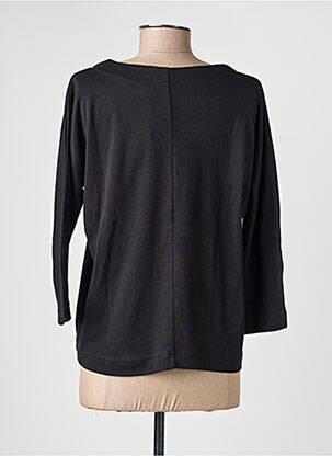 Top guler rotund mâneci lungi negru MXO femeie