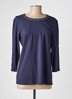 Tricou mâneci lungi mâneci lungi albastru SIGNATURE femeie