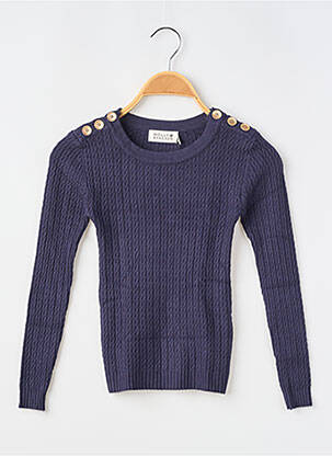 Top croială cambrată mâneci lungi albastru MOLLY BRACKEN fată
