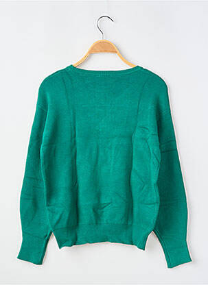 Hanorac broderie mâneci lungi verde GUESS fată