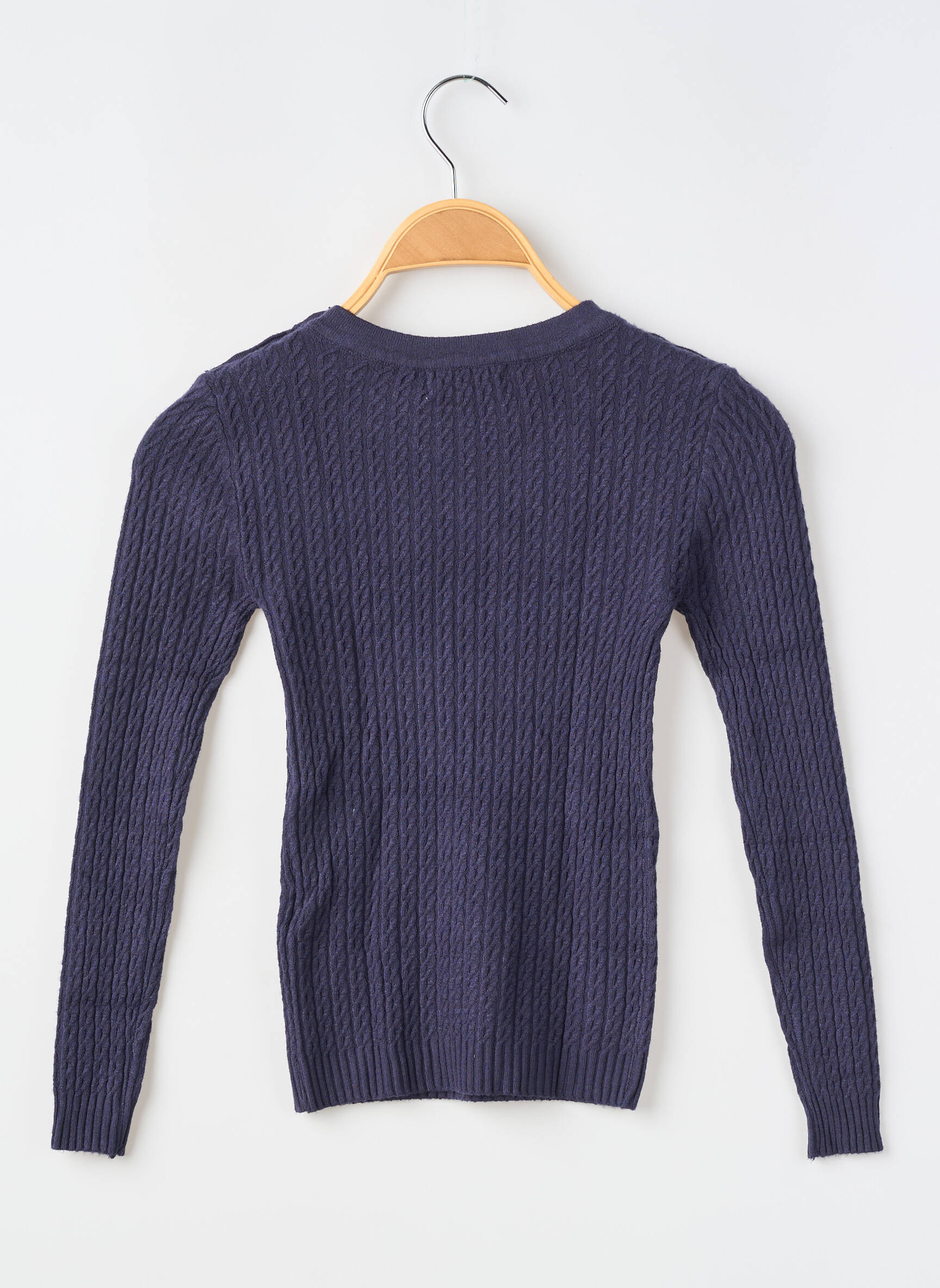 Top croială cambrată mâneci lungi albastru MOLLY BRACKEN fată
